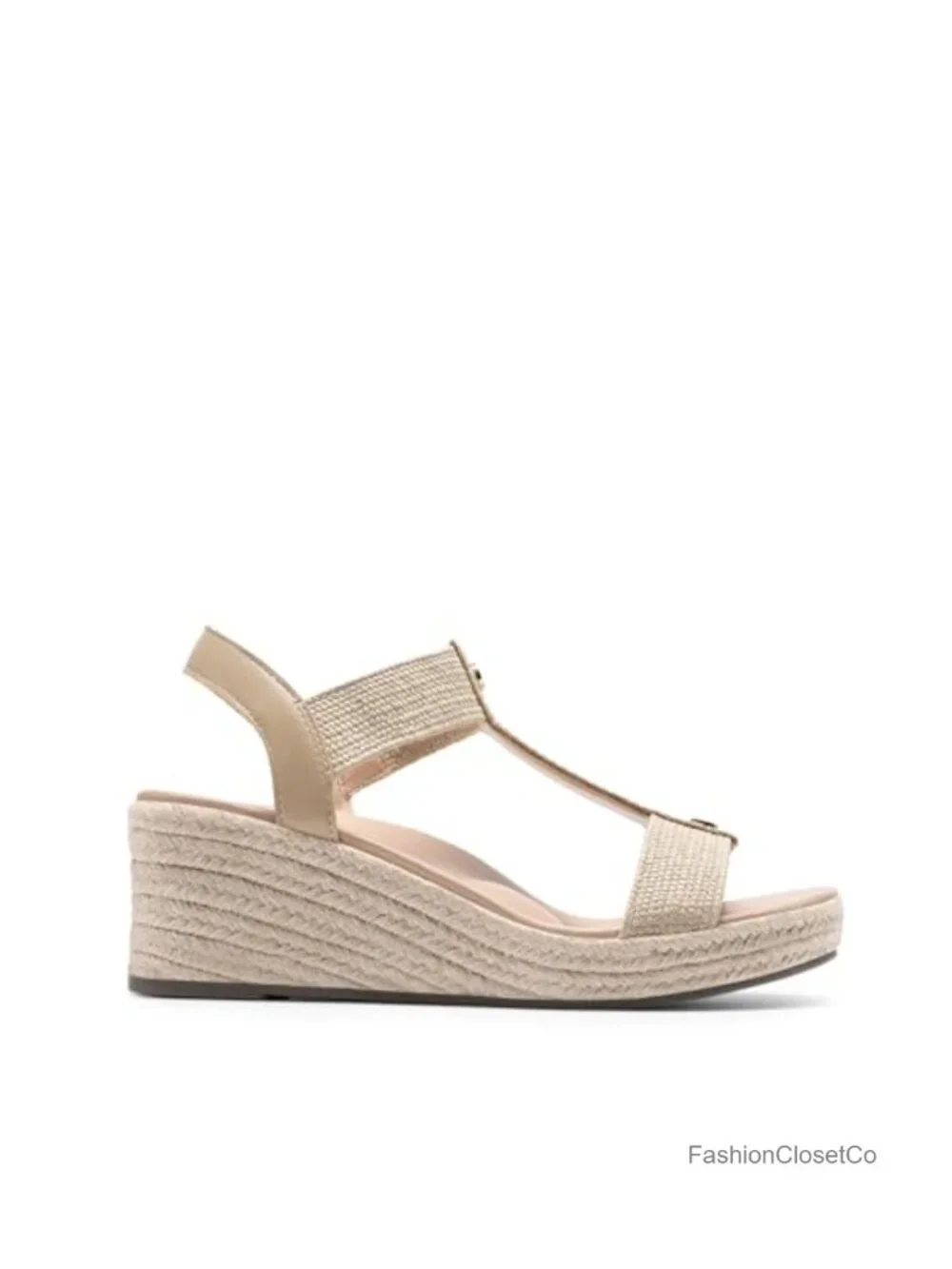 Womens Espadrilles Platform Wedge Sandals Arch Support Slip-Resistant TPR